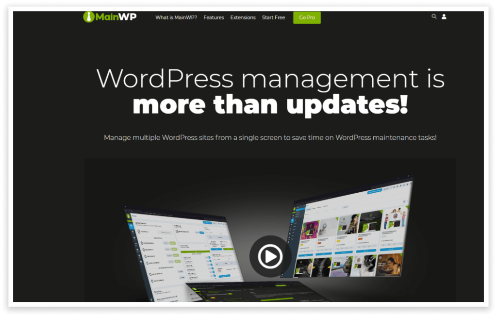 multiple wordpress sites tool MainWP