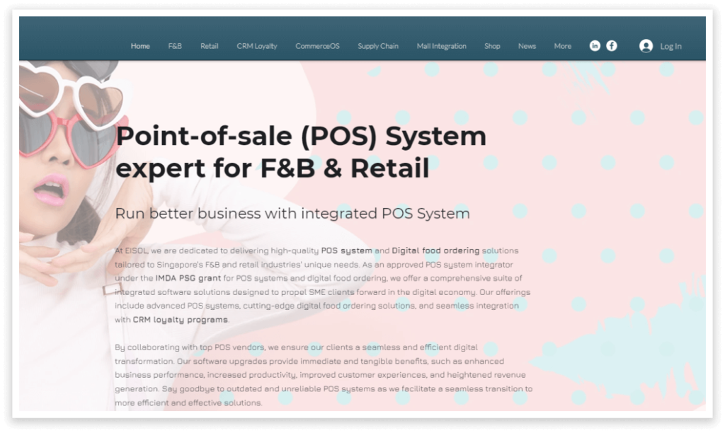 The 20 Modern POS Systems in Singapore: EISOL F&B Point-of-sale