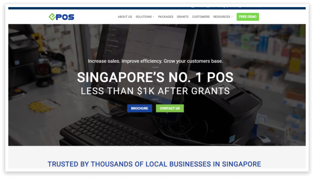 The 20 Modern POS Systems in Singapore: EPOS POS System