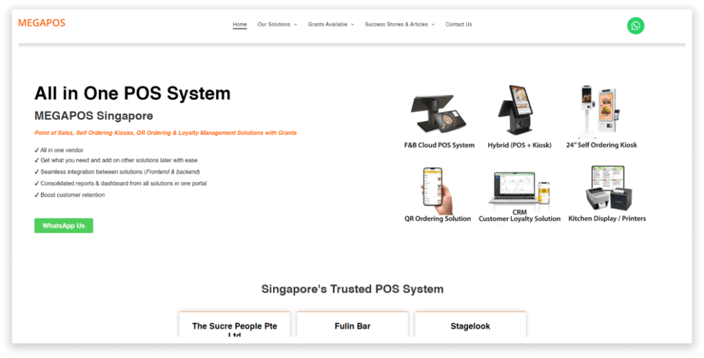 The 20 Modern POS Systems in Singapore: MEGAPOS POS System