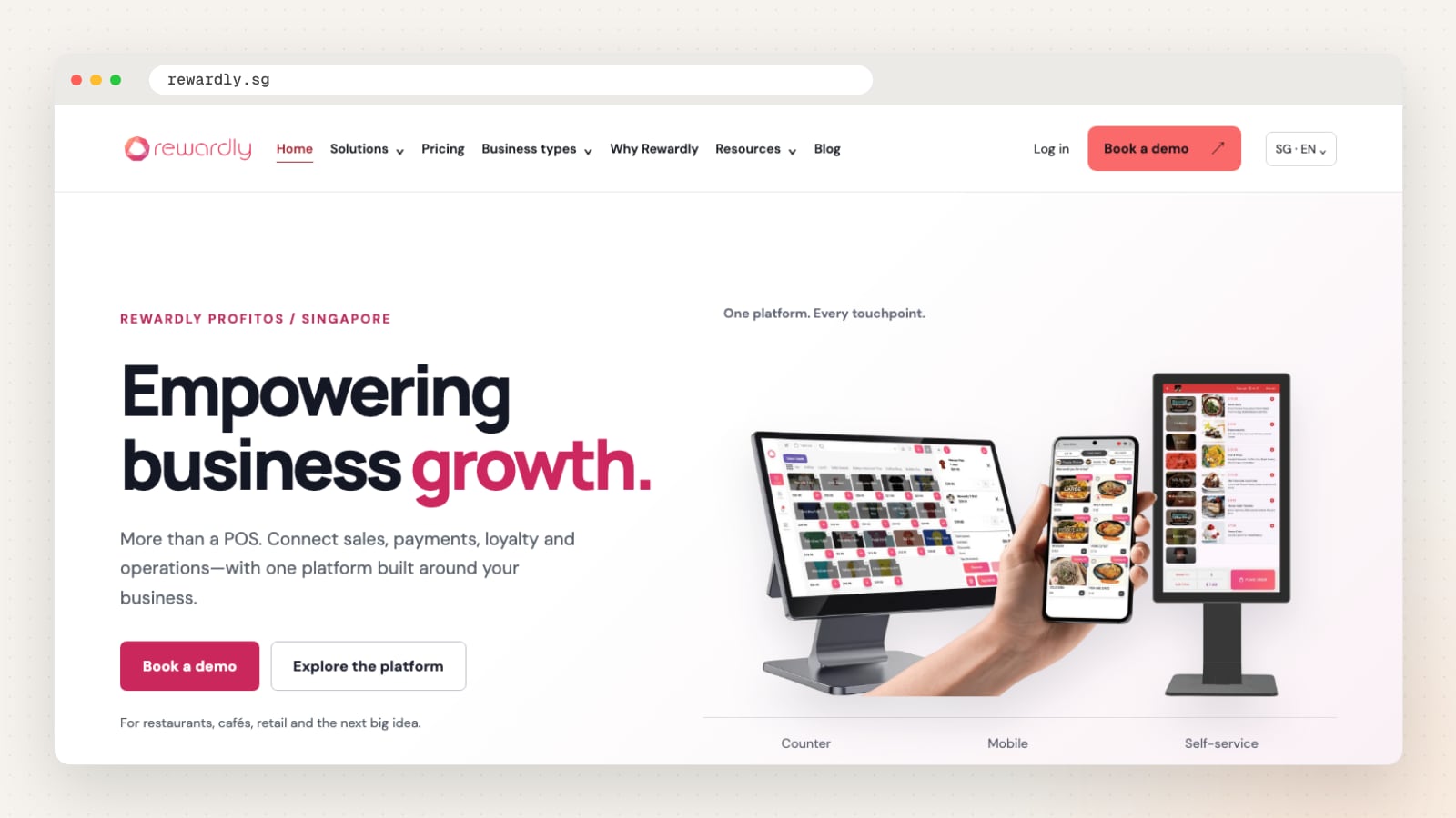 Rewardly website homepage