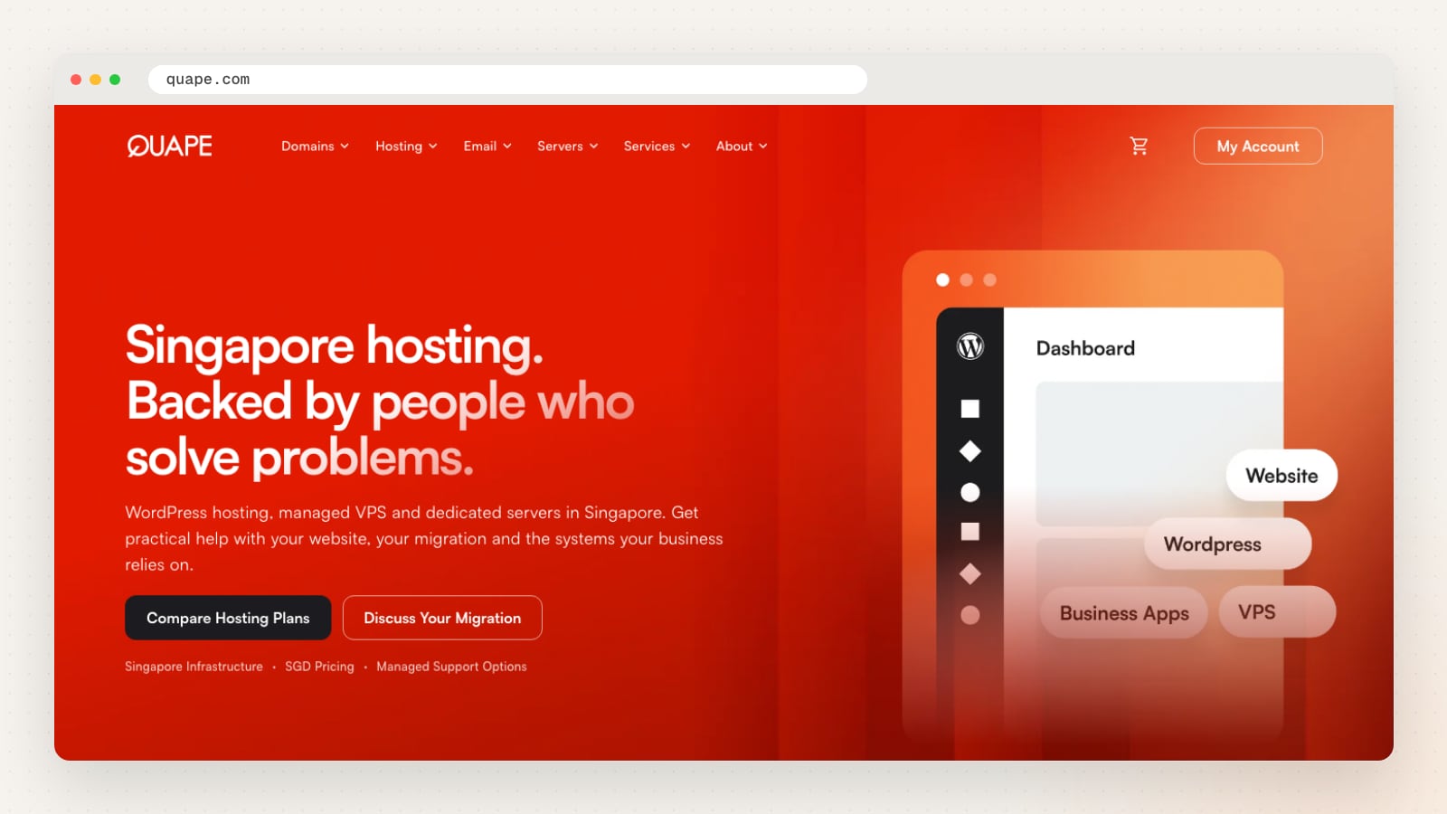 QUAPE website homepage