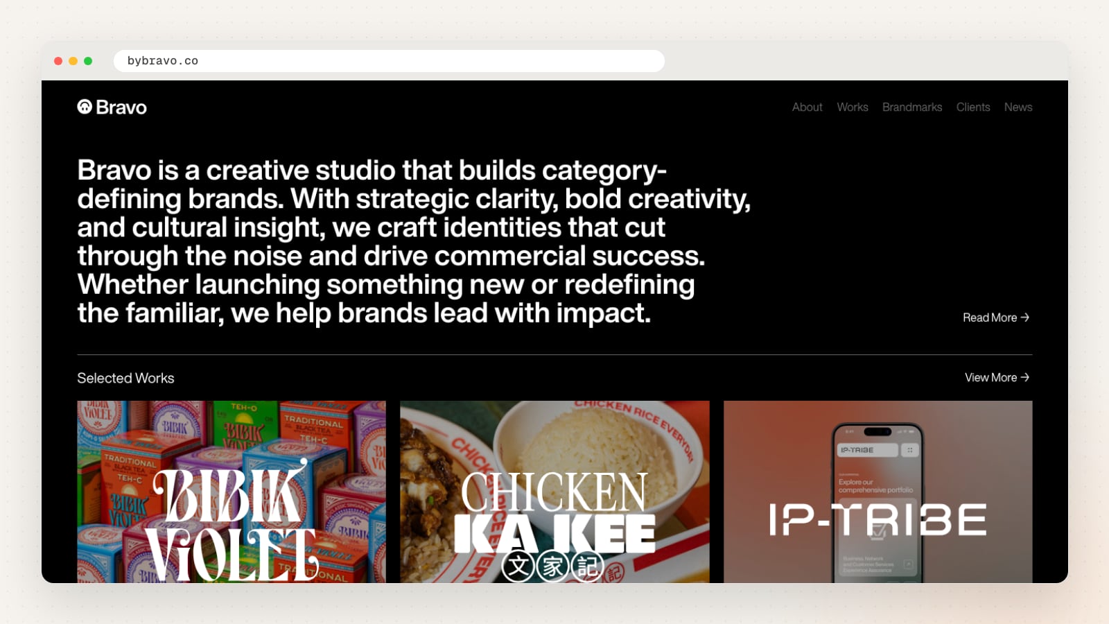 Bravo website homepage