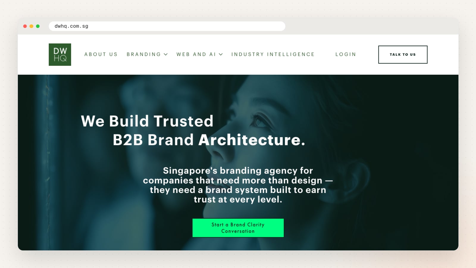DWHQ website homepage