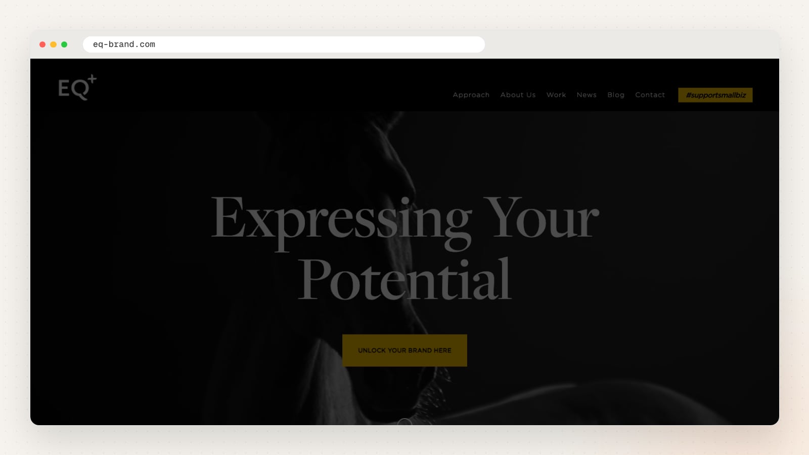 EQ Brand website homepage