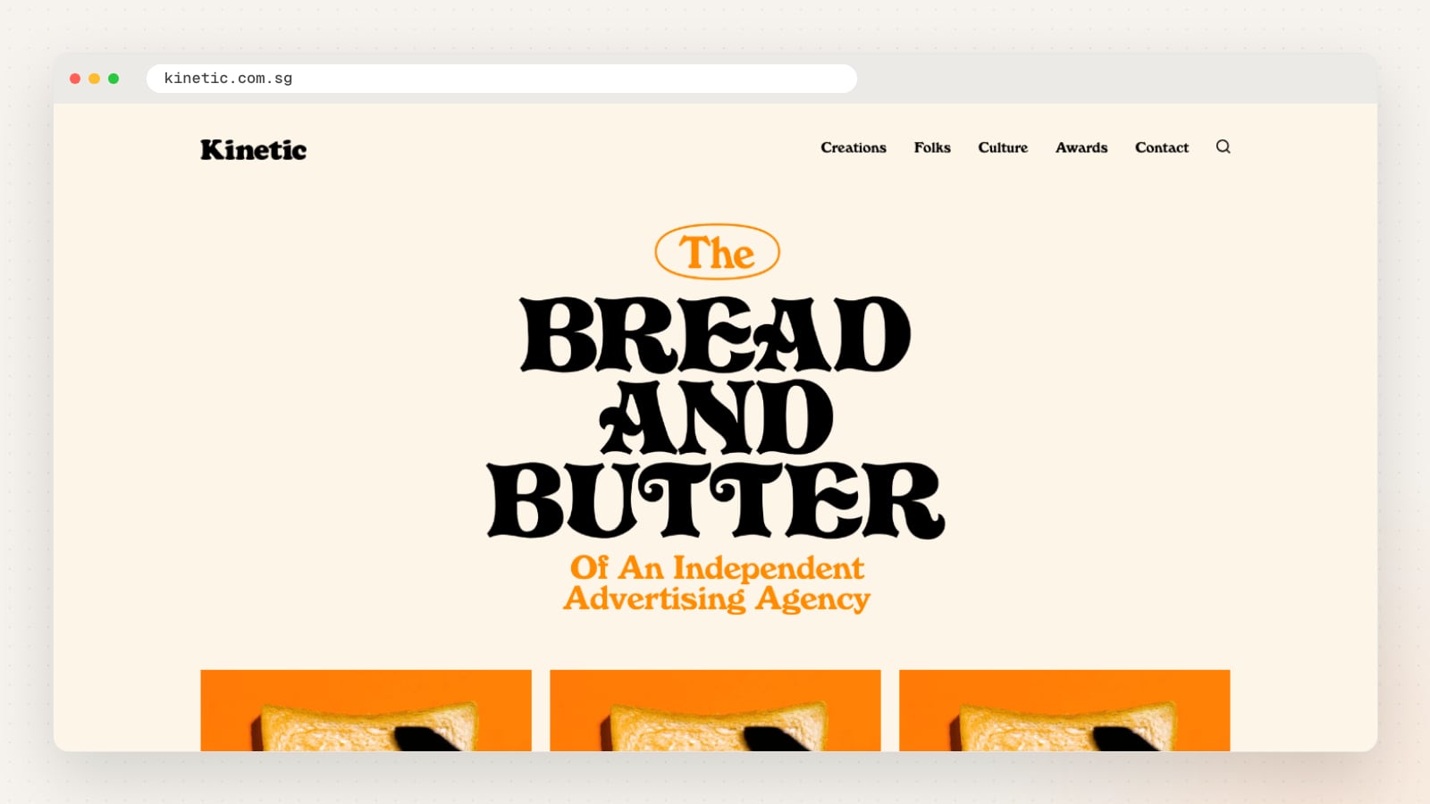Kinetic Singapore website homepage