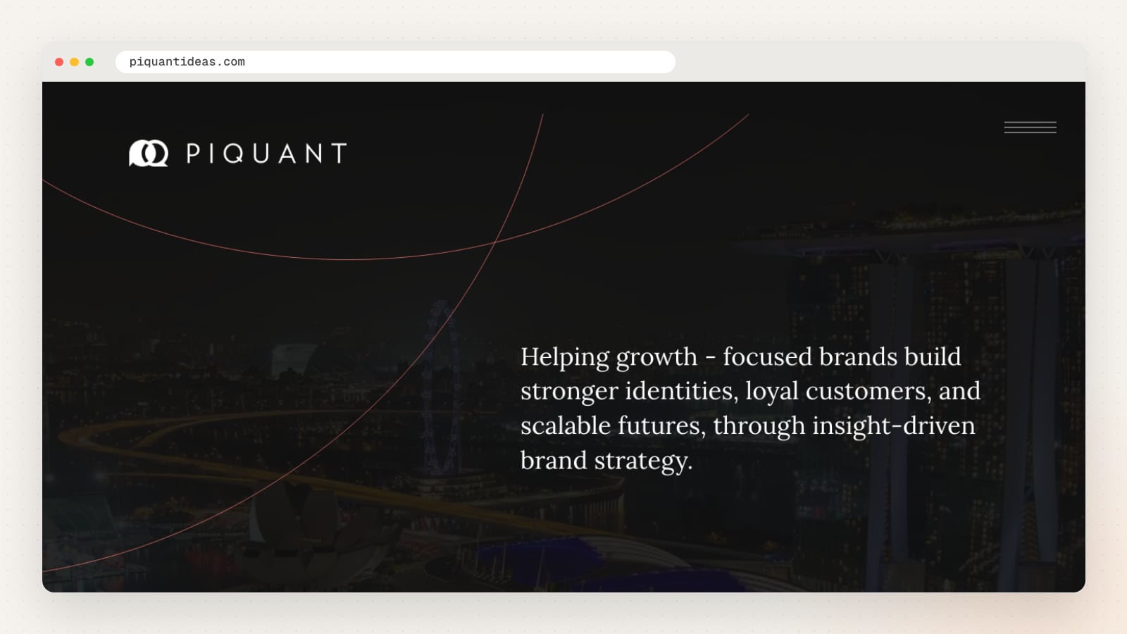 Piquant Ideas website homepage