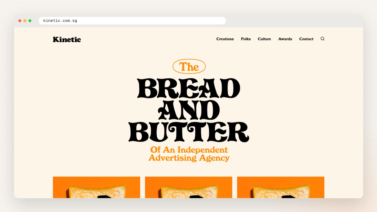 Kinetic Singapore website homepage