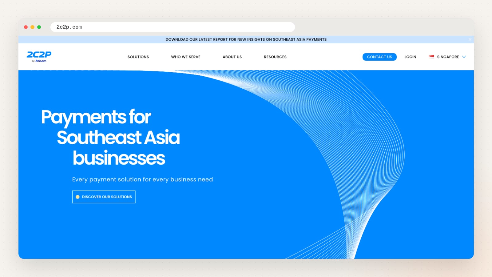 2C2P website homepage