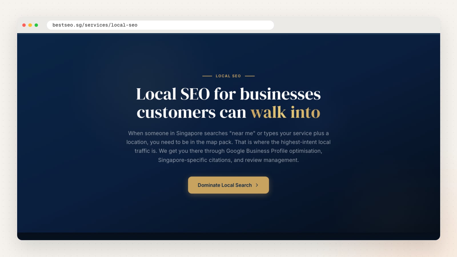 Best SEO local SEO page (bestseo.sg/services/local-seo)