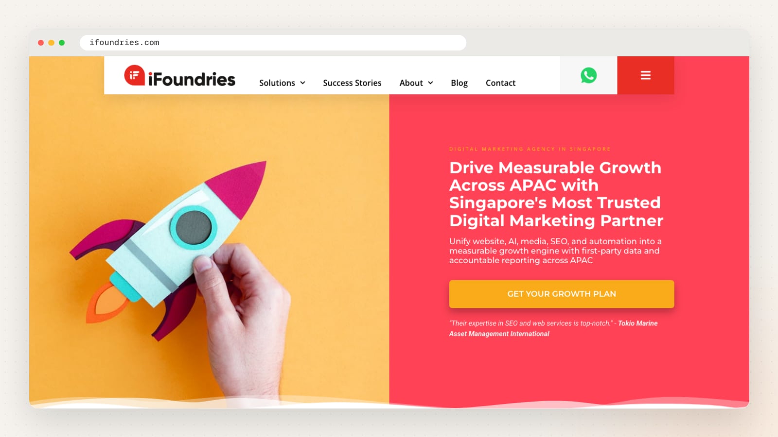 iFoundries website homepage