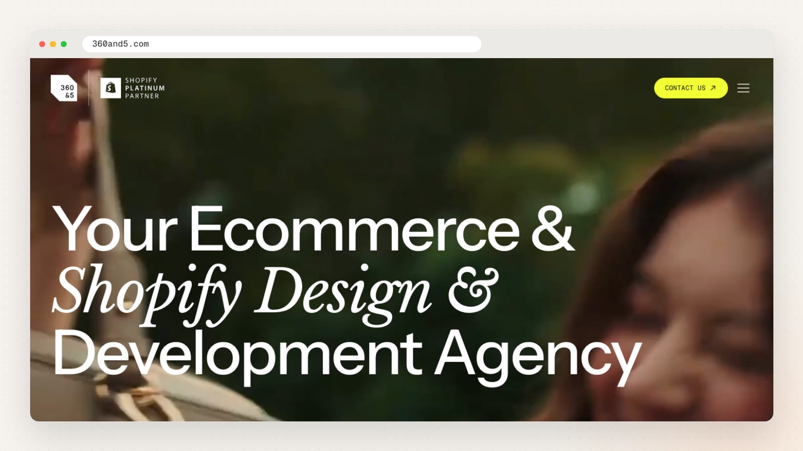 360&5 website homepage