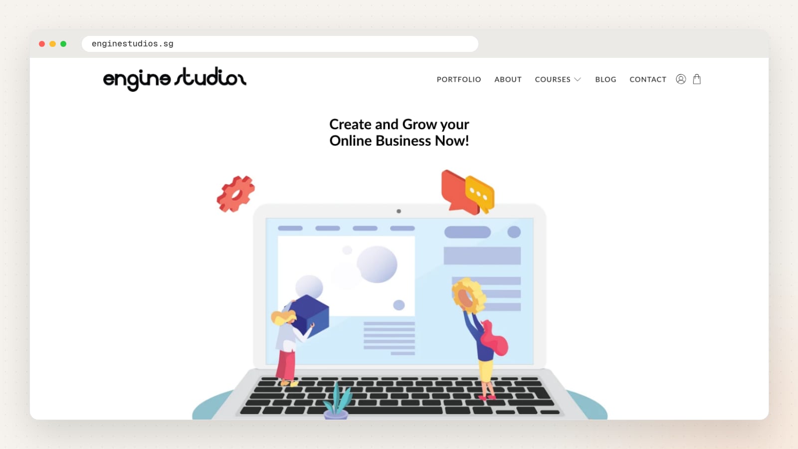 Engine Studios website homepage