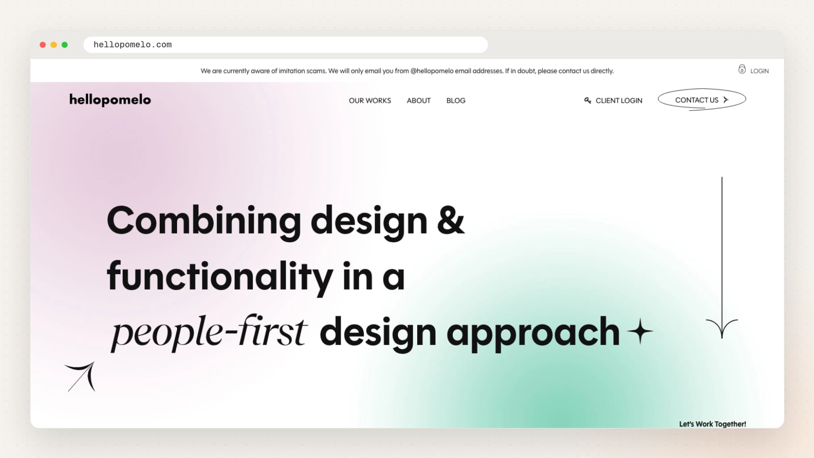 Hello Pomelo website homepage
