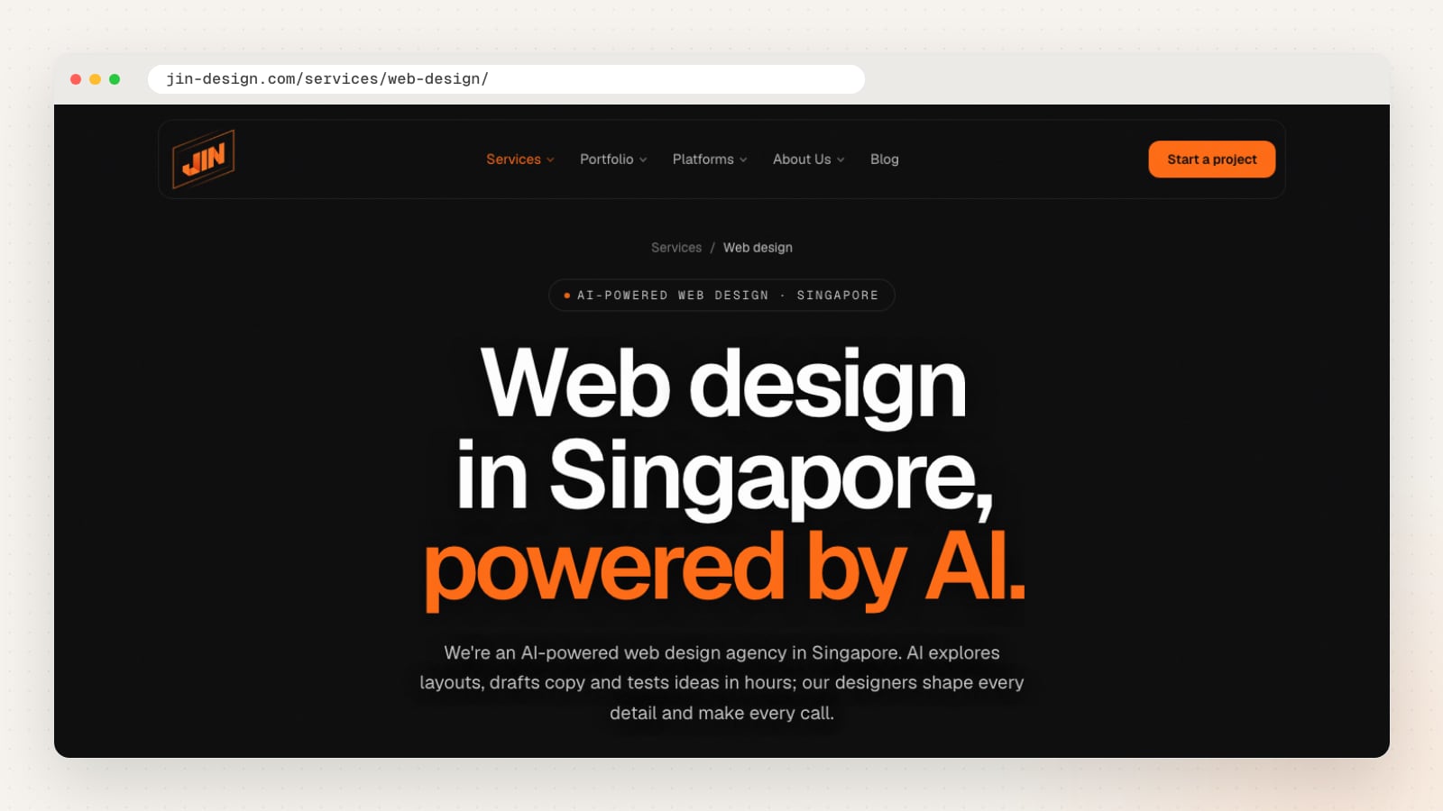 JIN Design Web design service