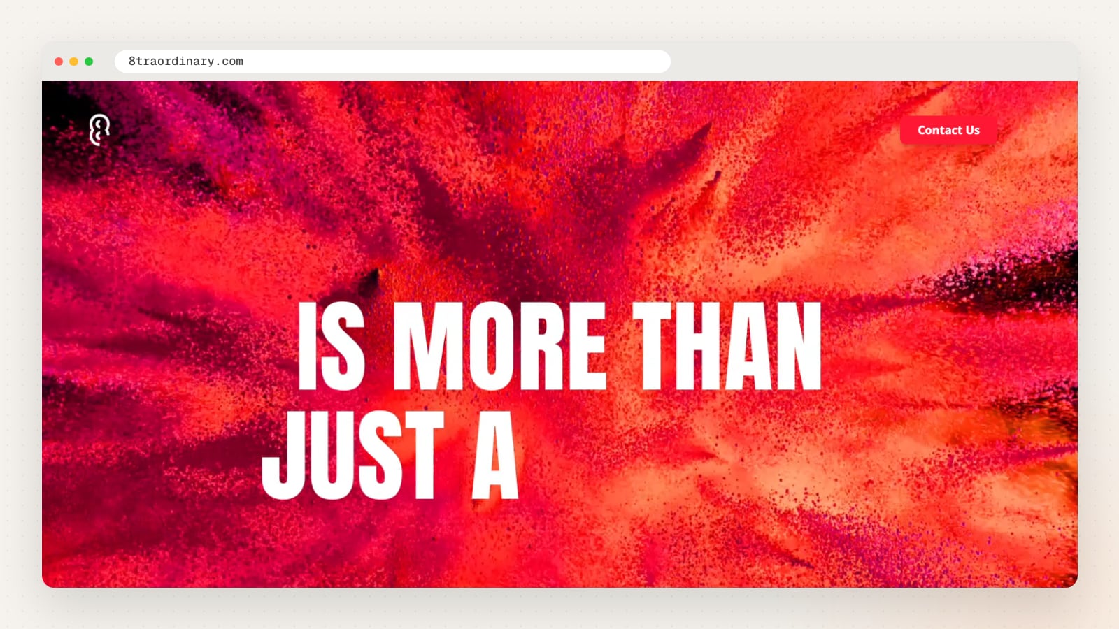8traordinary website homepage