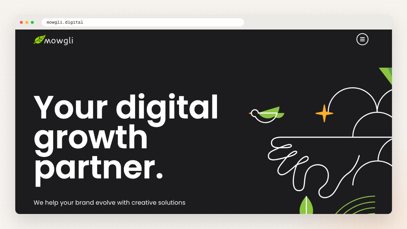 Mowgli website homepage