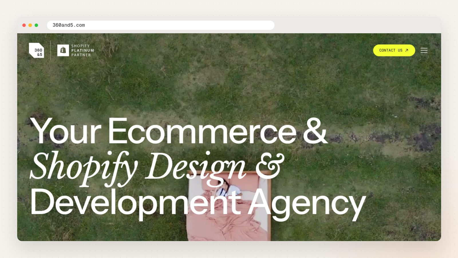 360&5 website homepage