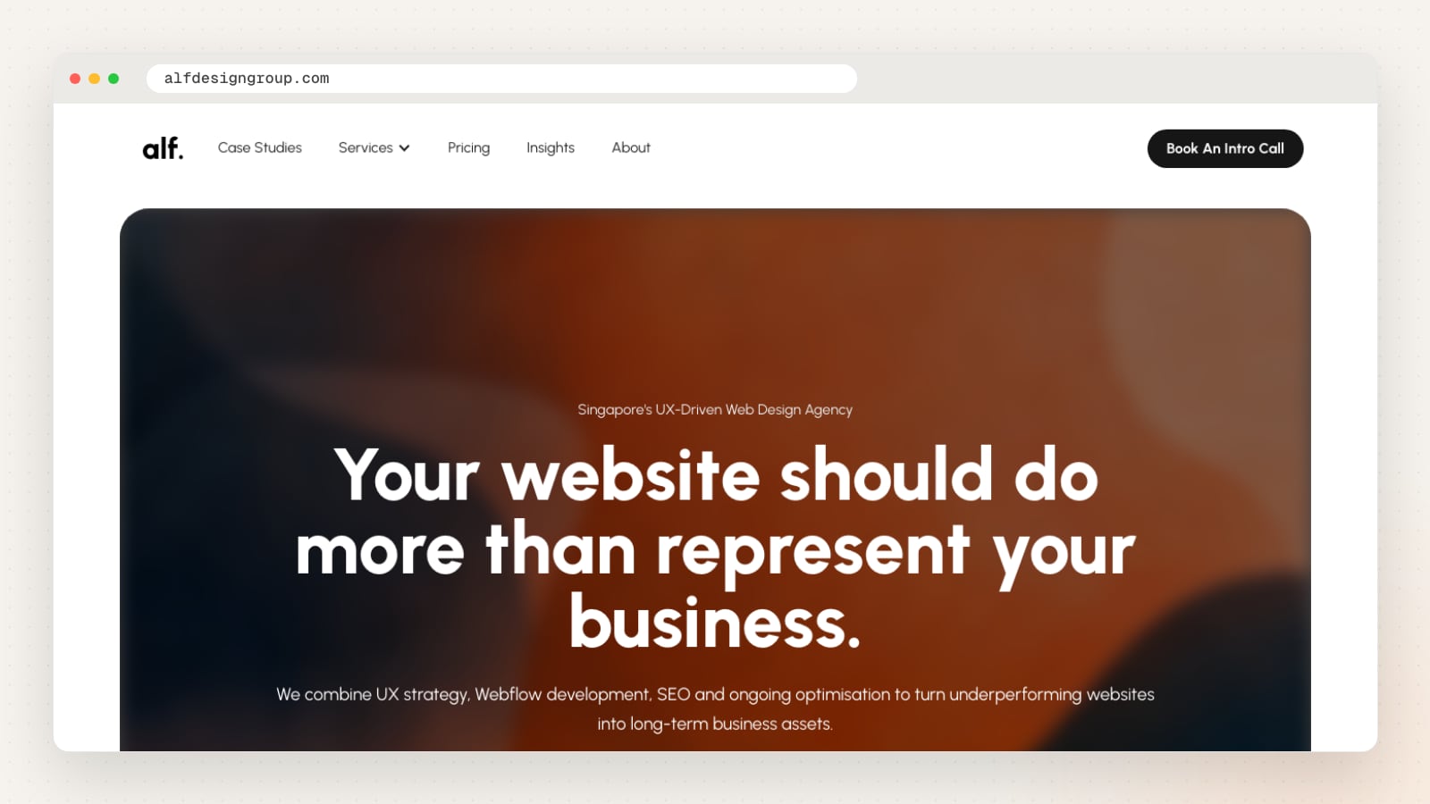 ALF Design Group website homepage