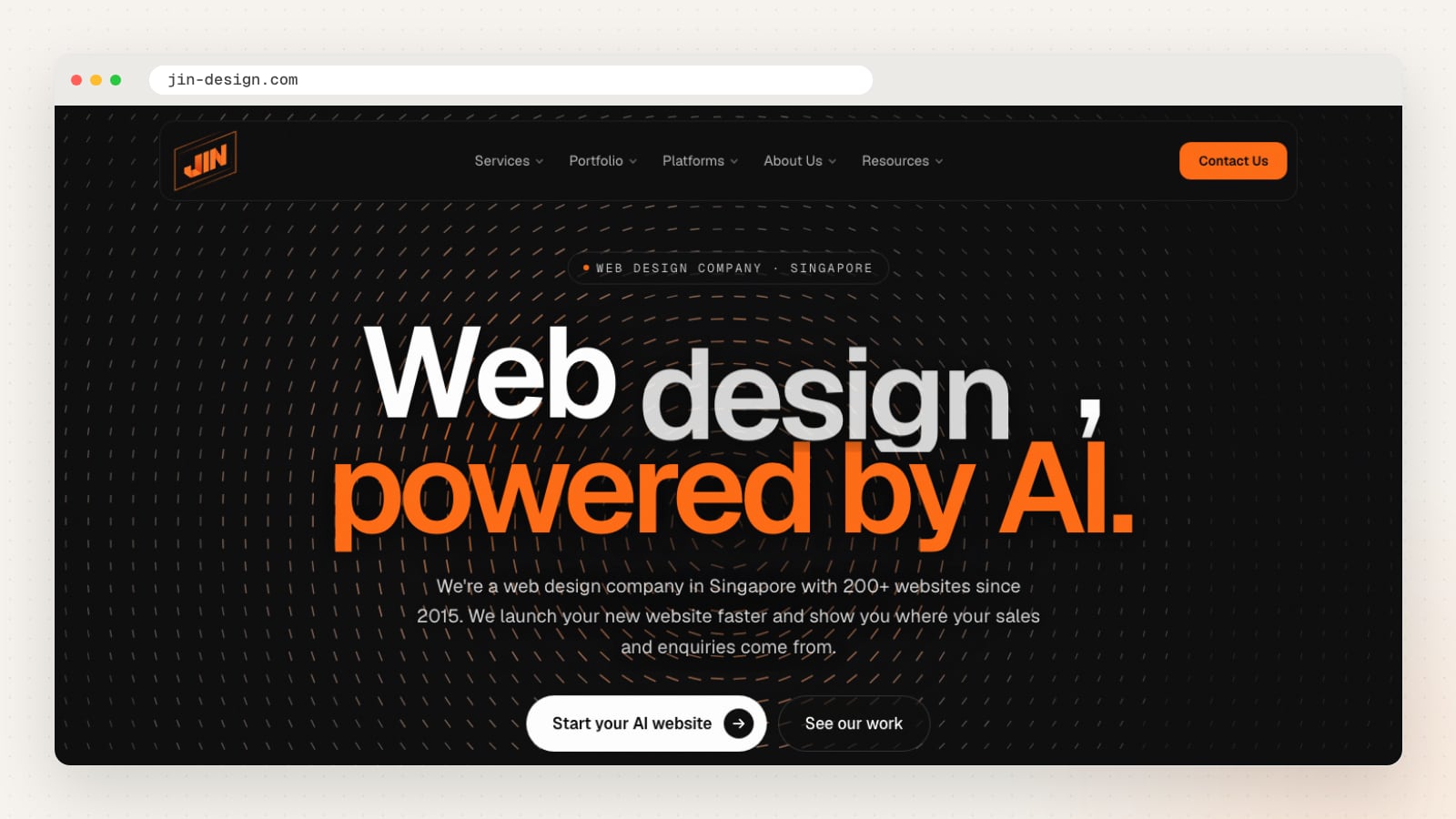 JIN Design Homepage