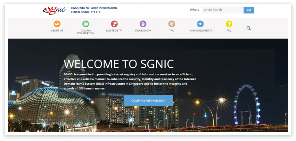 Singapore Domain Registration