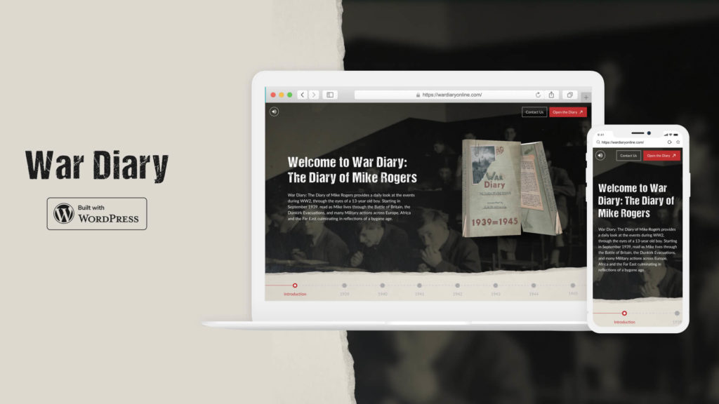 Building an Engaging, Captivating Experience 4 War diary